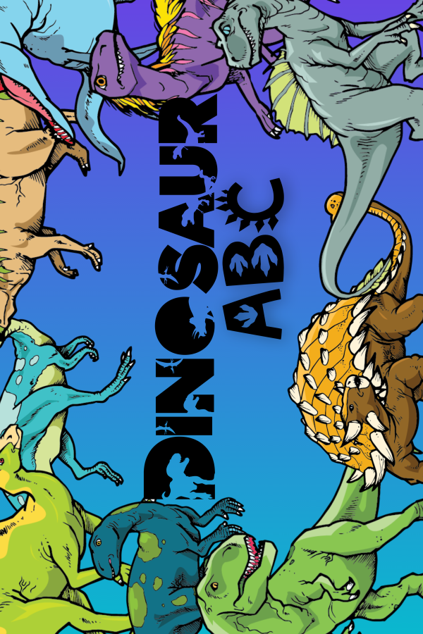 HANDCRAFTED: Dinosaur ABC Custom Coloring Book